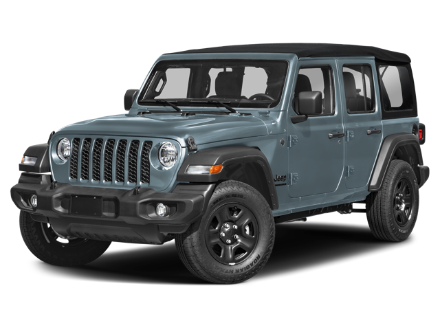 The Jeep Wrangler sahara trim.