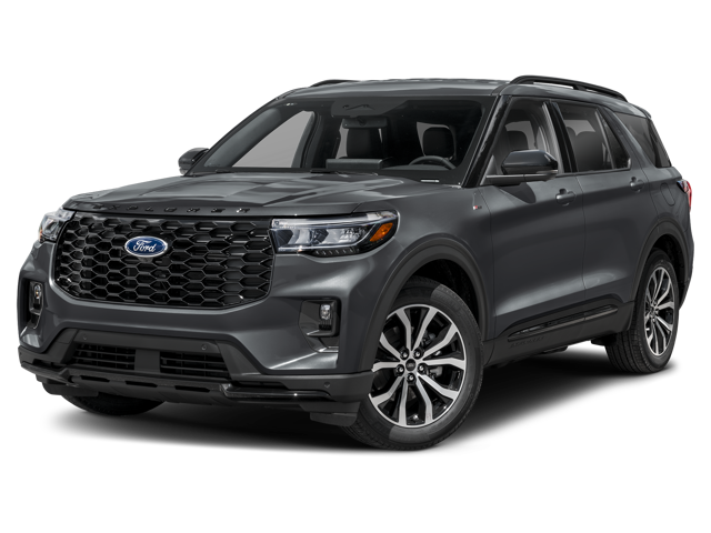 The ford explorer st-line trim.