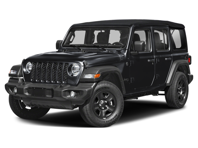 The Jeep Wrangler Sport trim.