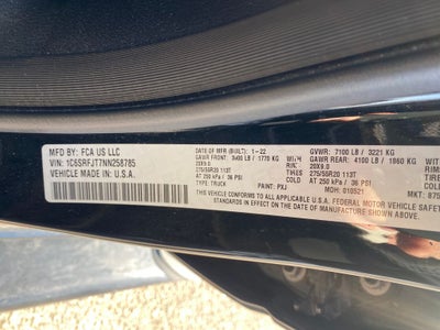 2022 RAM 1500 Laramie Crew Cab 4x4 5'7' Box