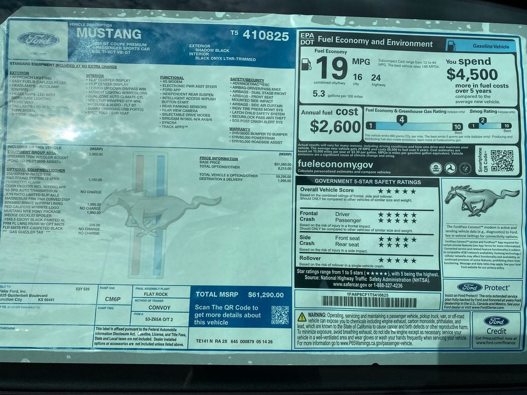 2026 Ford Mustang GT Premium