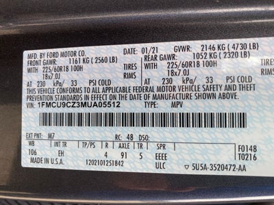 2021 Ford Escape SEL Hybrid