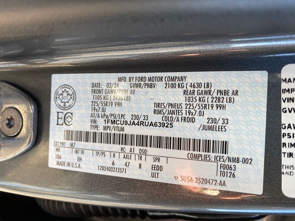 2024 Ford Escape Platinum