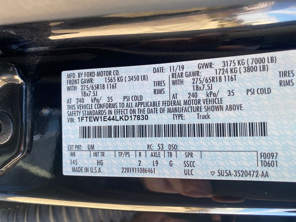 2020 Ford F-150 LARIAT