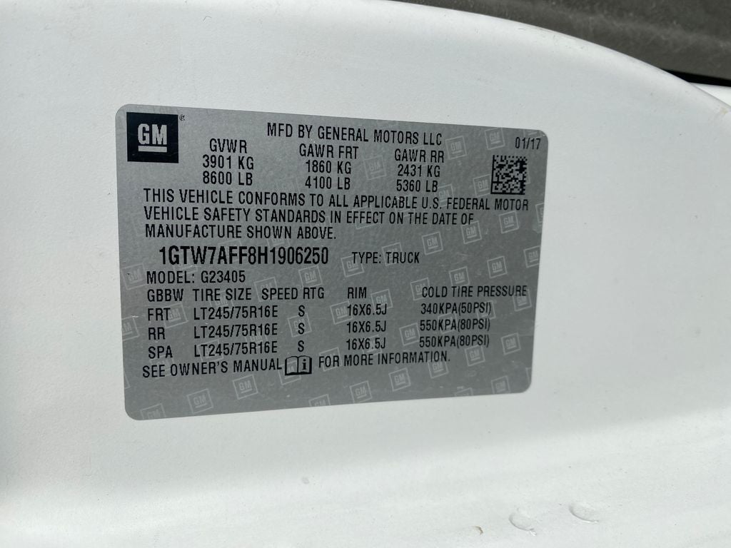 2017 GMC Savana 2500 Work Van