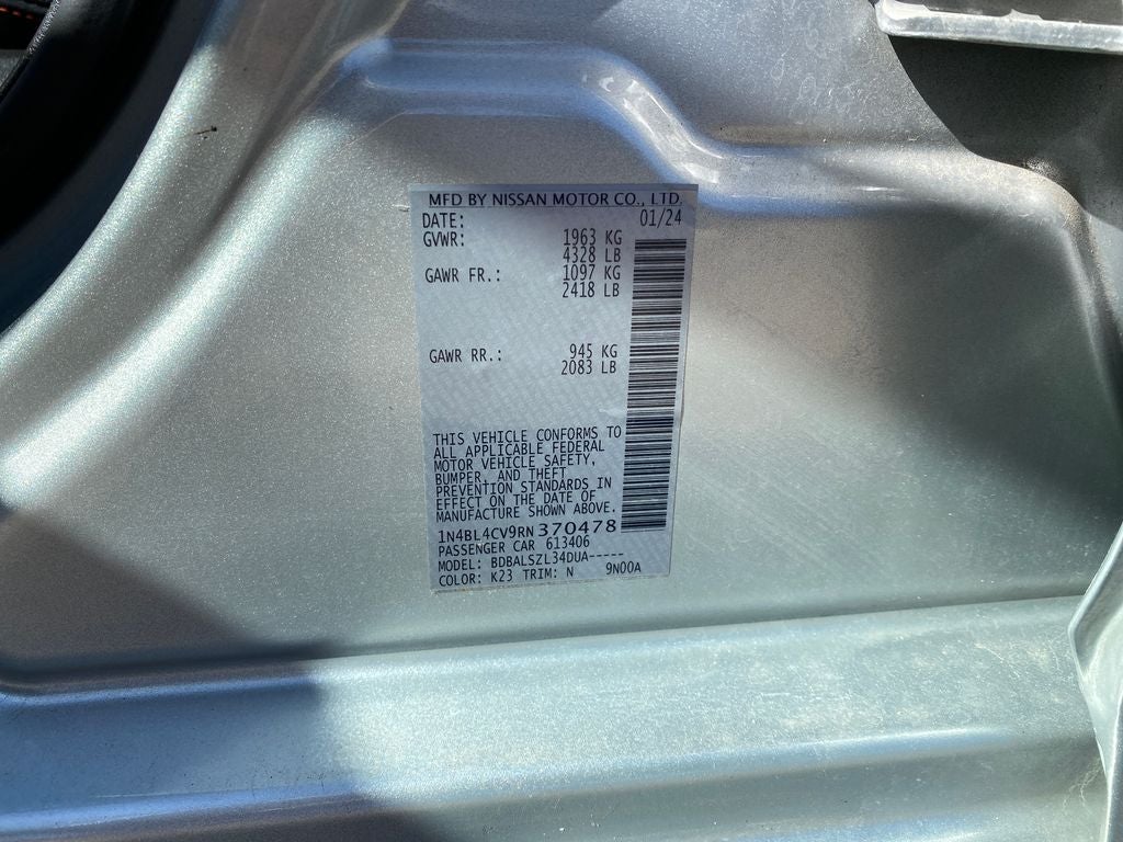 2024 Nissan Altima SR FWD