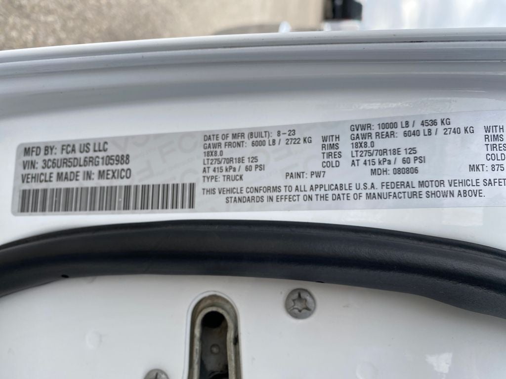 2024 RAM 2500 Big Horn Crew Cab 4x4 6'4' Box