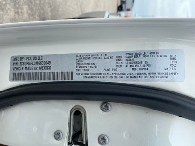 2021 RAM 2500 Laramie Crew Cab 4x4 6'4' Box