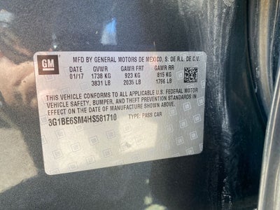 2017 Chevrolet Cruze LT Auto