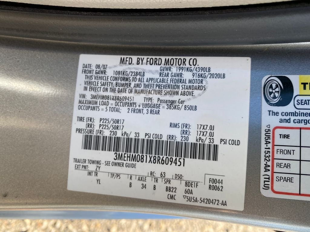 2008 Mercury Milan V6 Premier