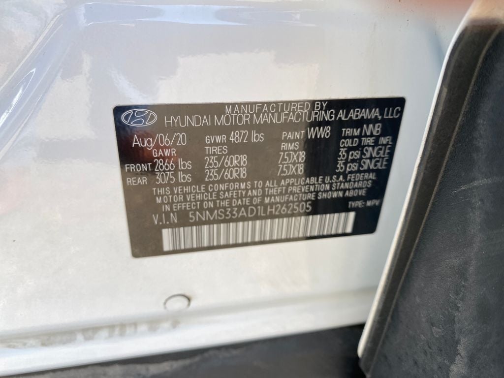 2020 Hyundai Santa Fe SEL