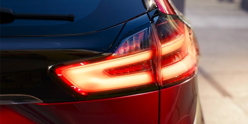 Close look at the tail lights of the edge.