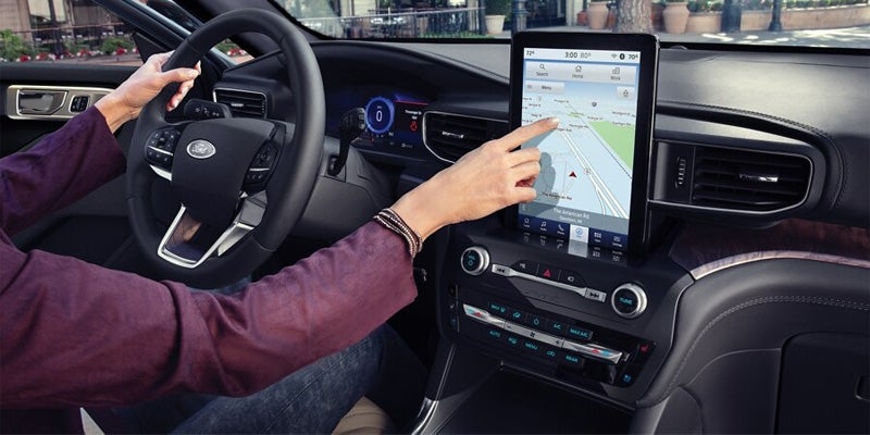 The front display screen in an explorer.