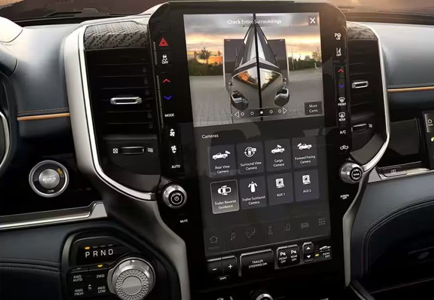 The front display screen in the ram 1500.