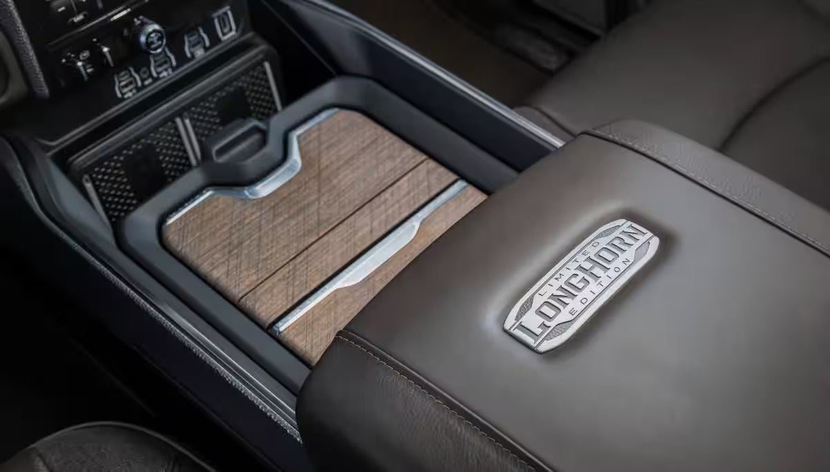 The center console of the ram 3500.