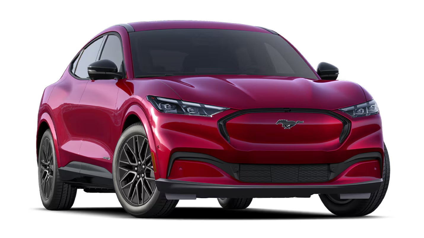 The ford mustang mach-e premium trim.