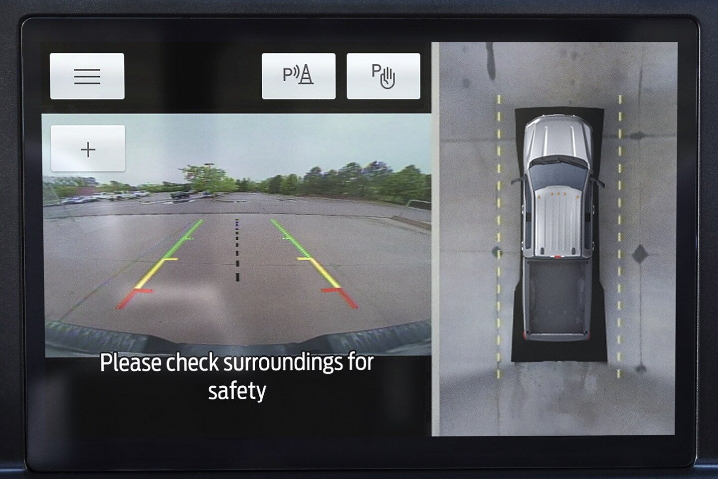 The backup camera in the super duty.