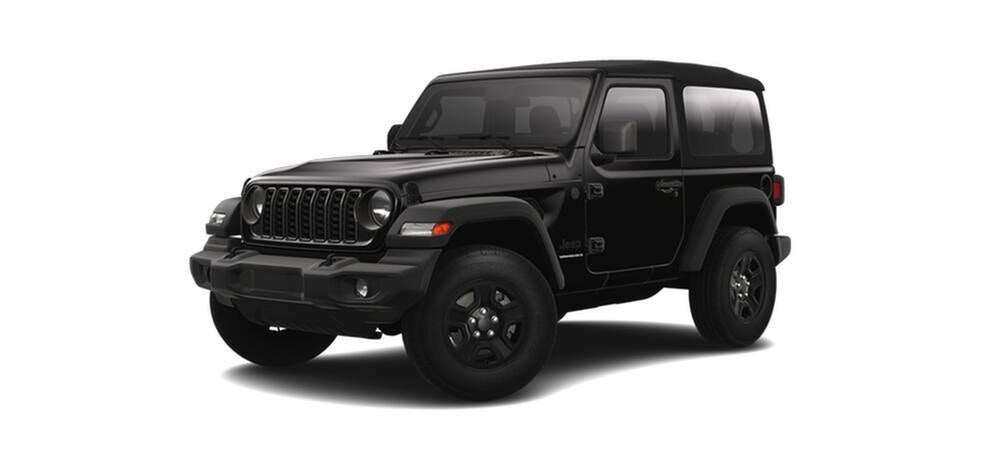 The jeep wrangler sport trim.