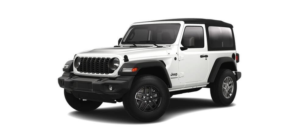 The jeep wrangler sport s trim.