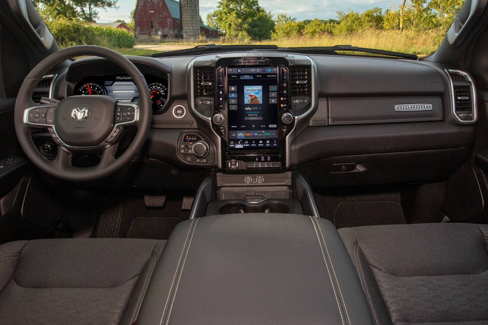 The front dash of the ram 1500.