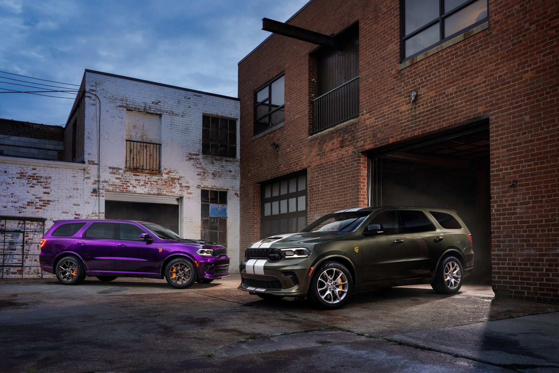 two 2026 Dodge Durango parked outside a building