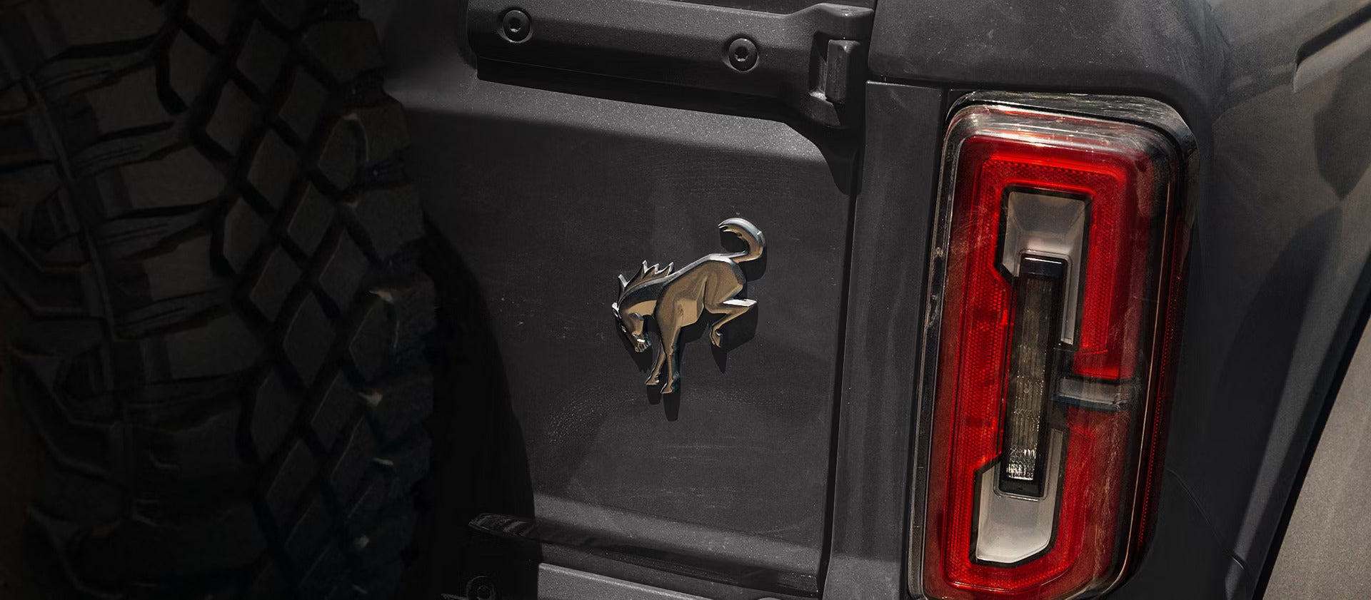 2026 Ford Bronco exterior of the badging on the back hatch of the bronco