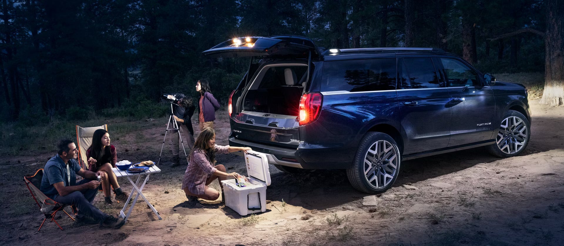 2026 Ford Expedition parked at a camp ground