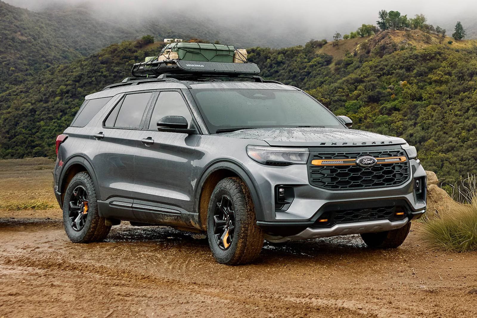 2026 Ford Explorer parked on a dirt road