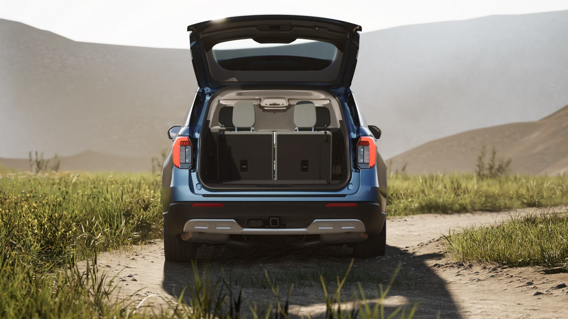 2026 Ford Explorer exterior view of the trunk open