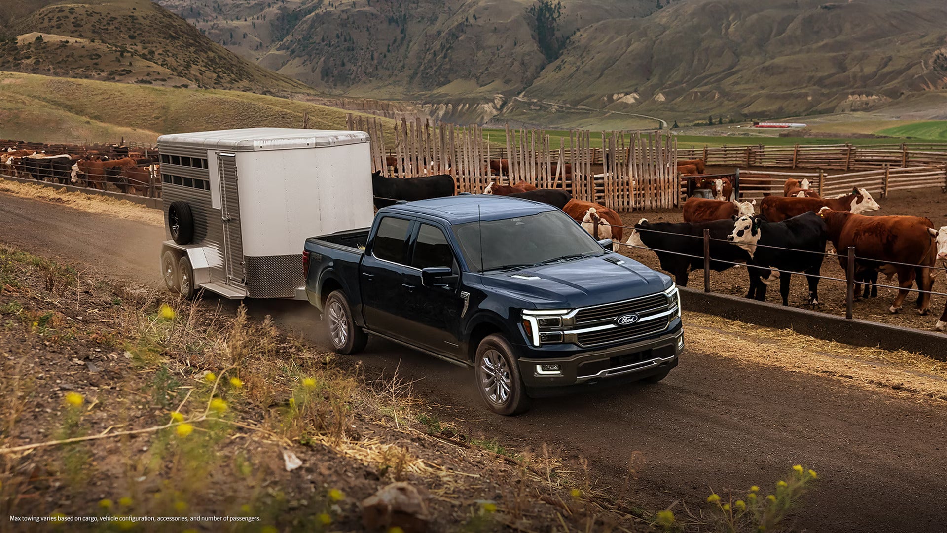2026 Ford F-150 pulling a trailer