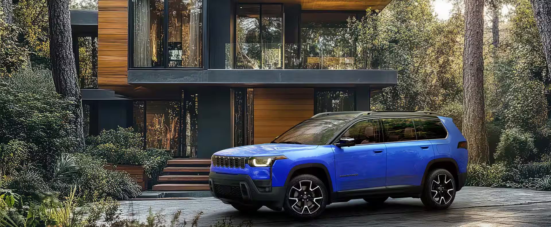 a new 2026 jeep cherokee driving in the city