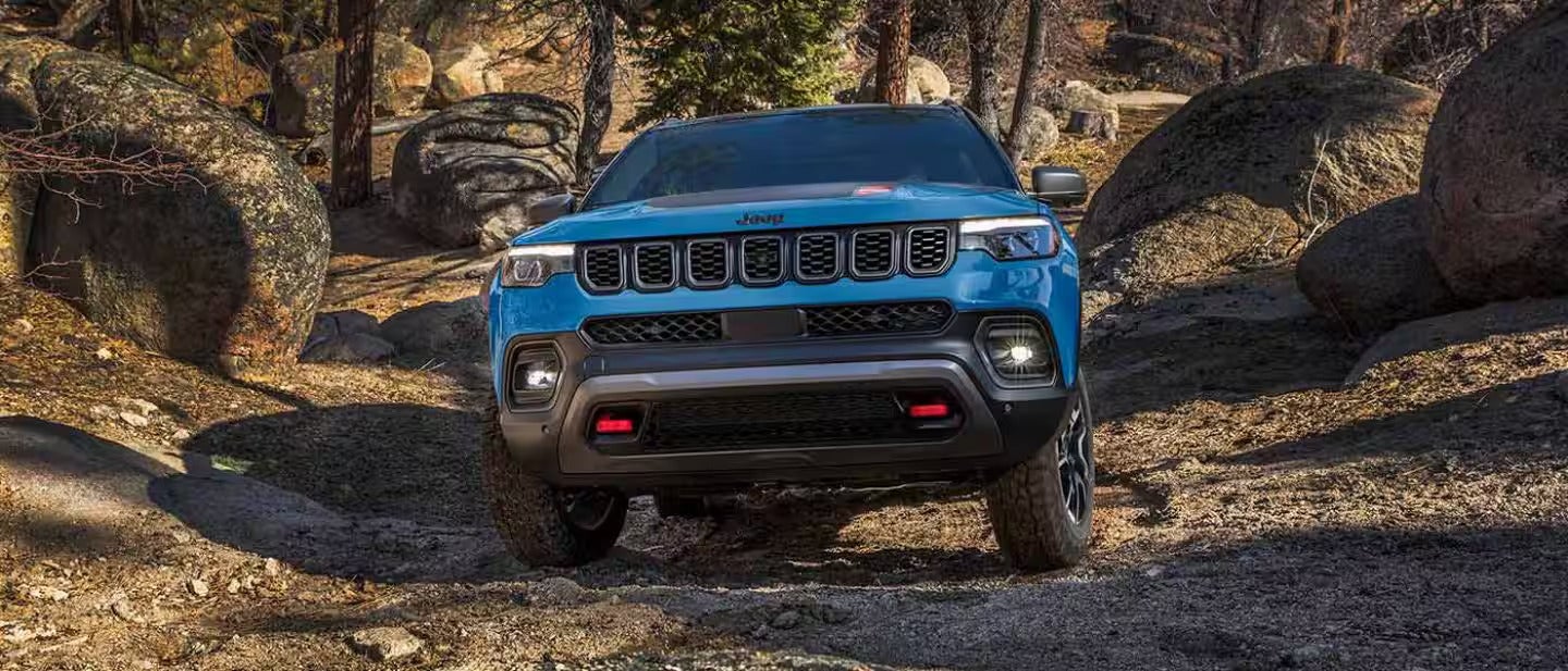 2026 Jeep Compass exterior view of the front grille