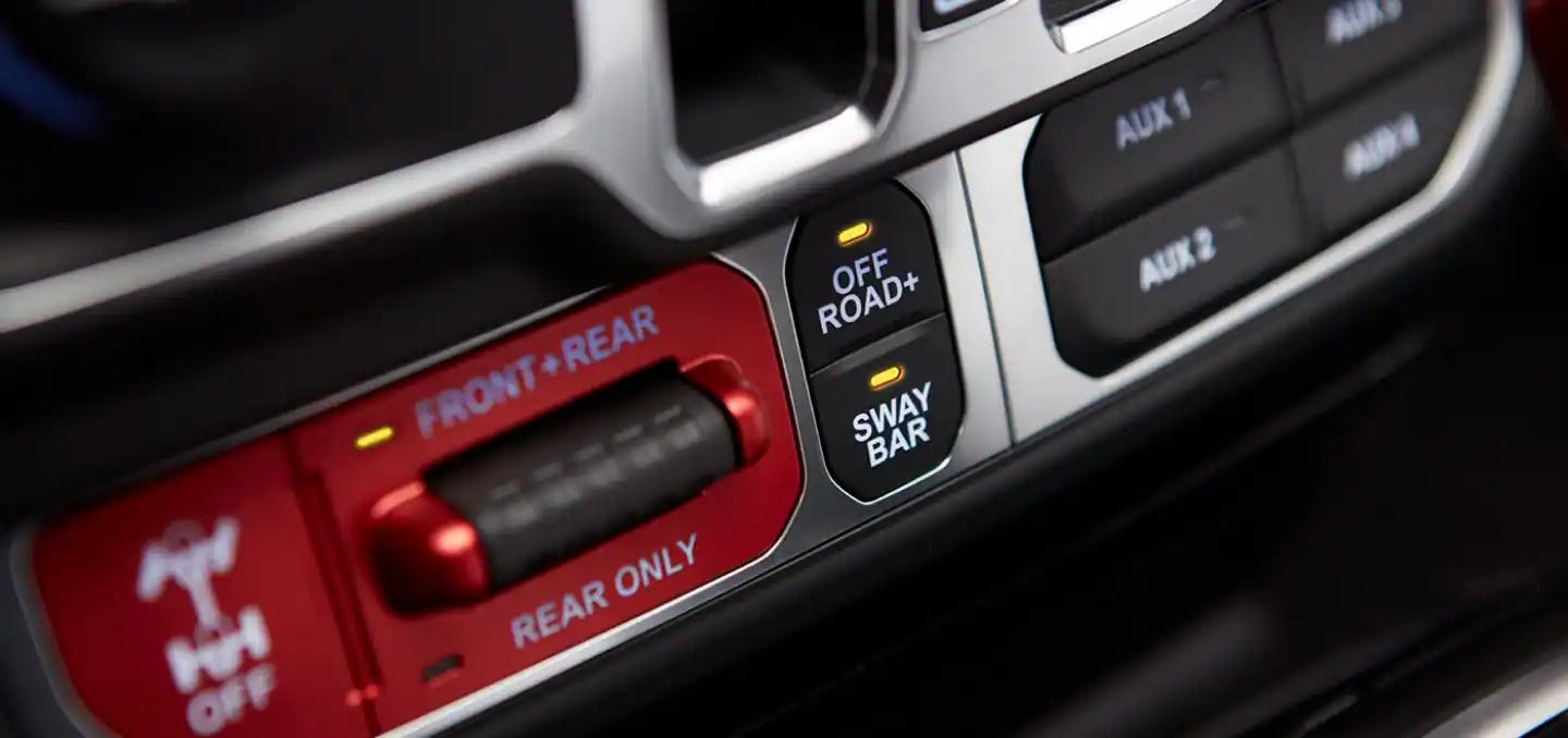 2026 Jeep Gladiator interior view of buttons on the dash board