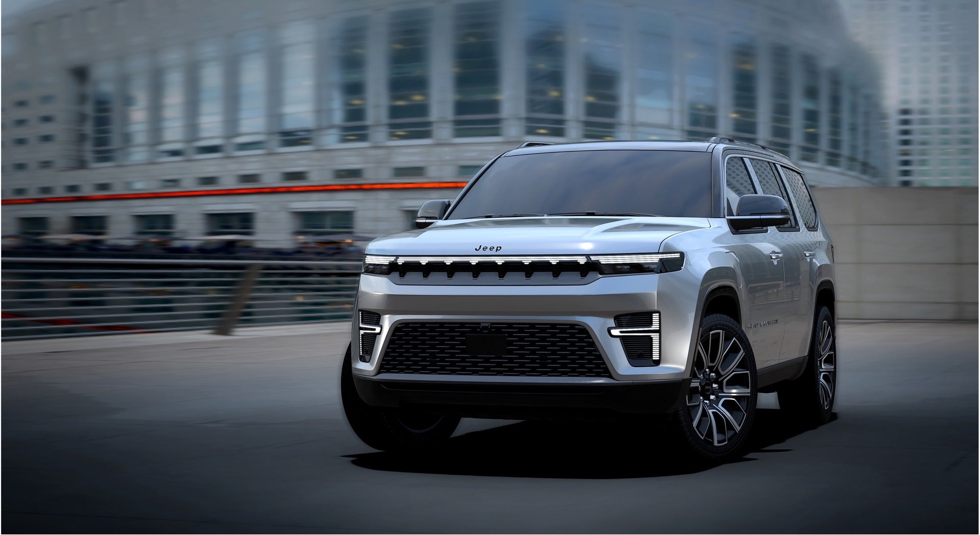 2026 Jeep Grand Wagoneer driving in the city