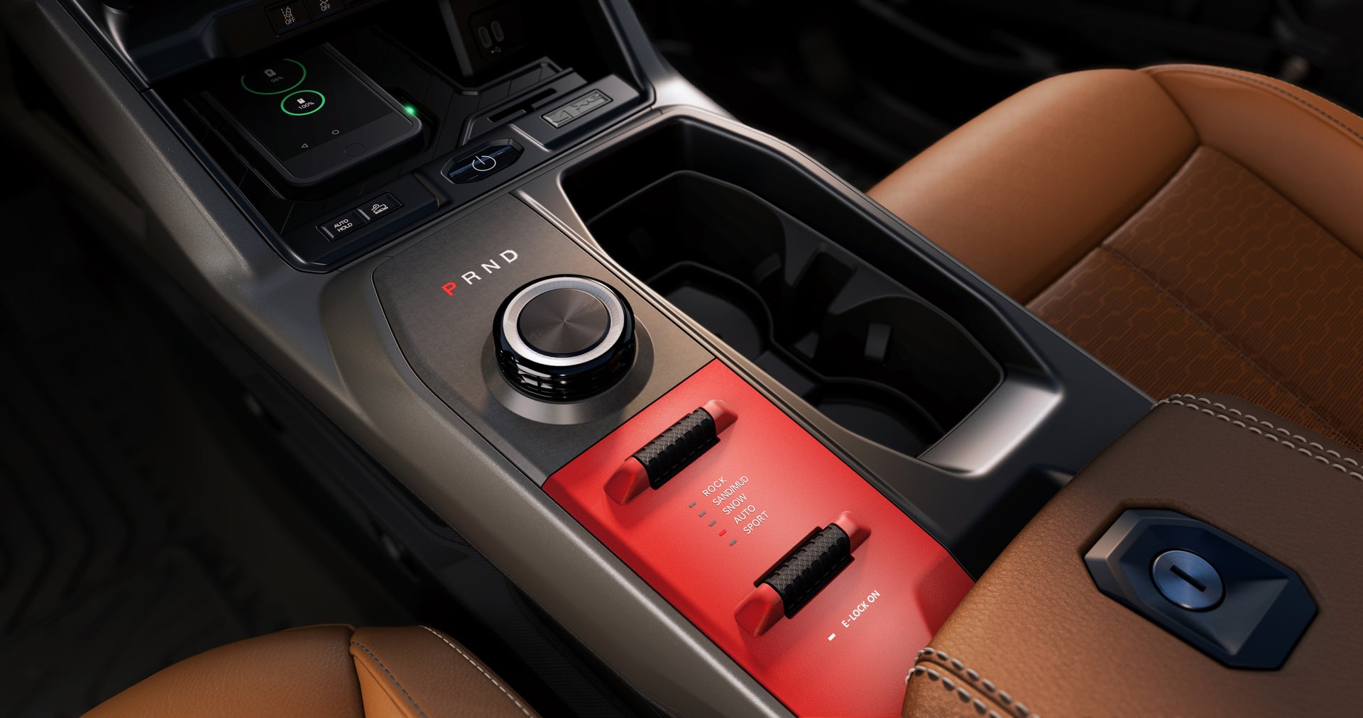 2026 Jeep Recon interior view of different drive modes buttons