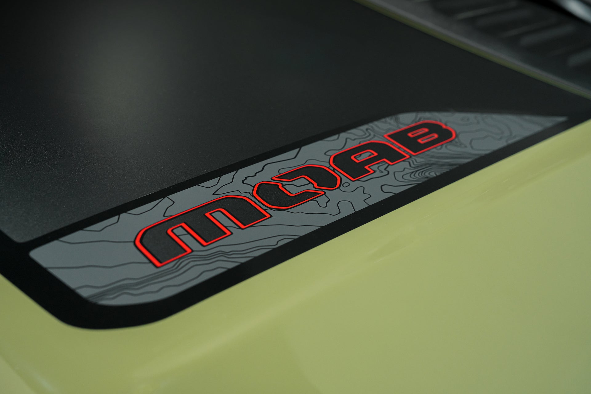2026 Jeep recon Moab decal on the hood