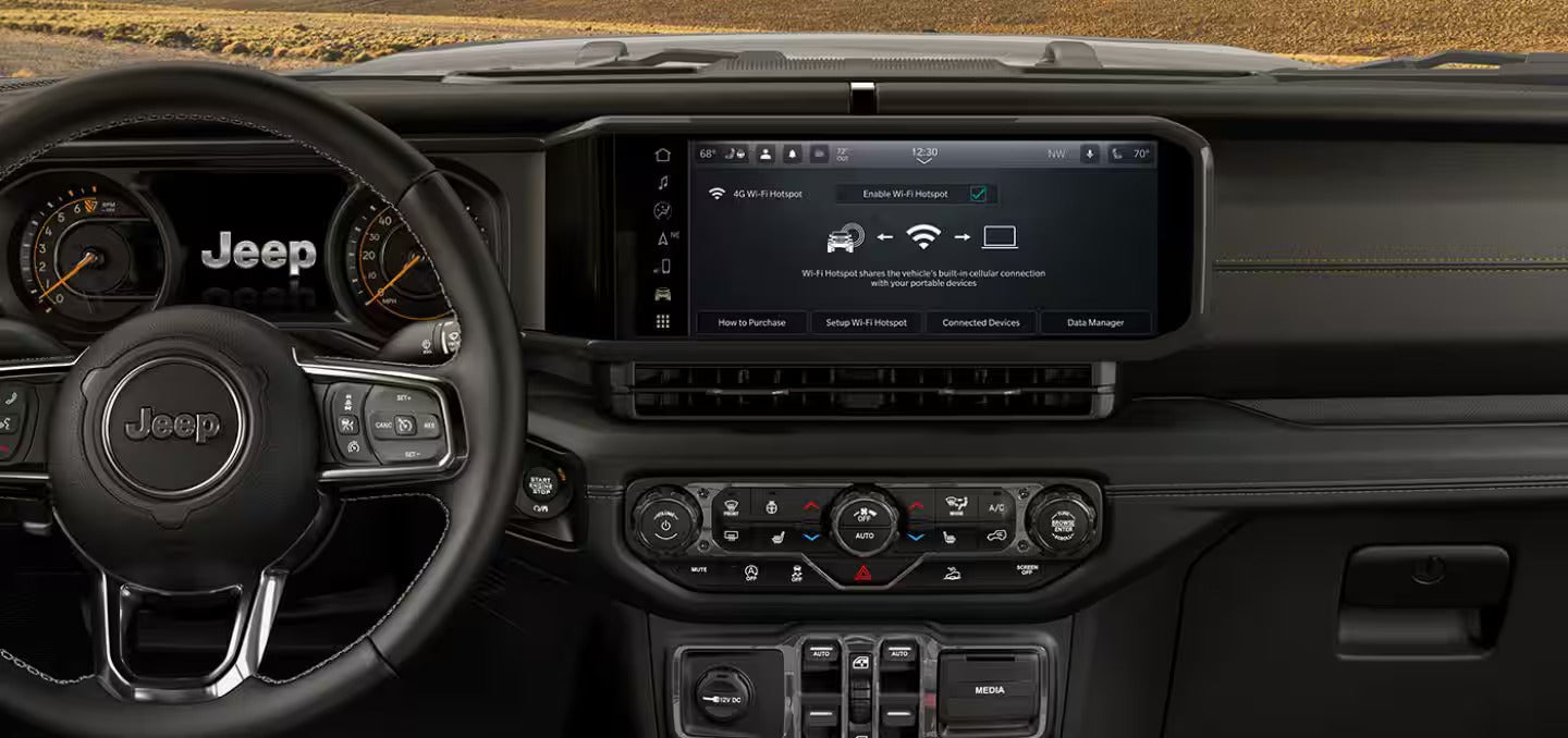 2026 Jeep Wrangler view of the infotainment screen