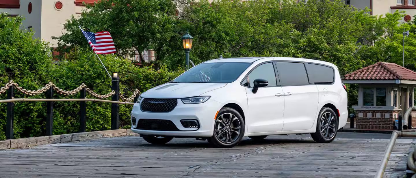2026 Chrysler Pacifica parked outside on a road