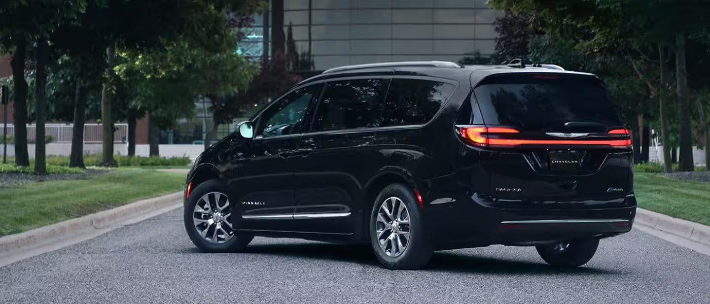 2026 Pacifica Plug-in Hybrid parked in the city