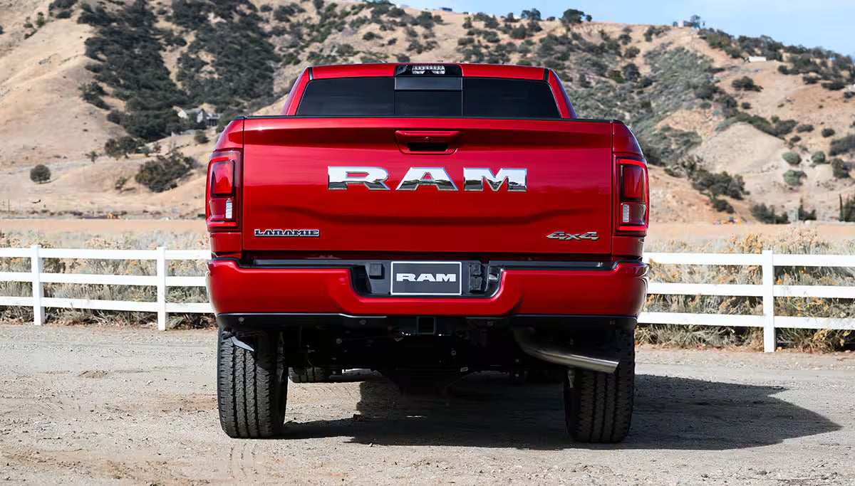 2026 ram 2500 exterior view of the truck bed tailgate