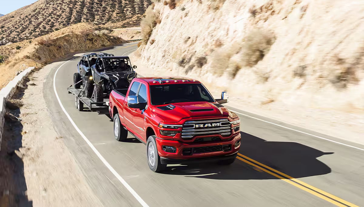 2026 Ram 2500 pulling a trailer