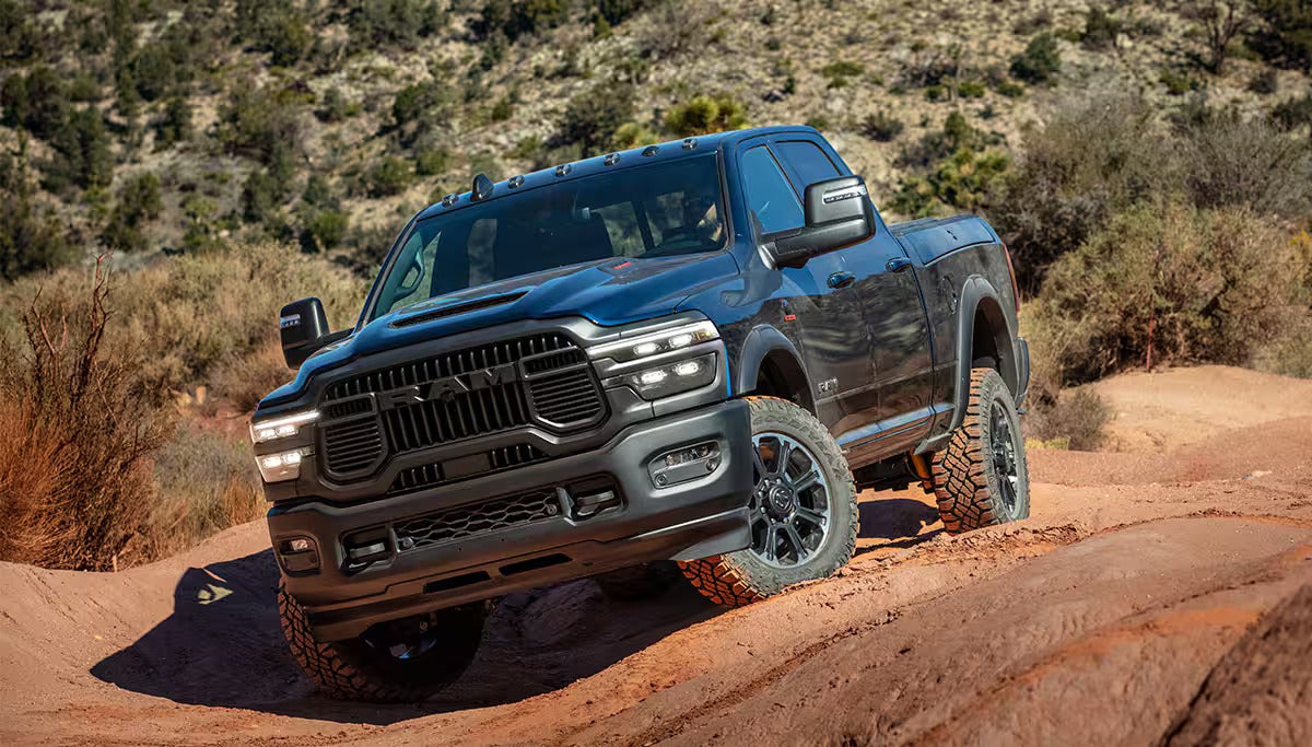 2026 Ram 2500 parked on some rocks