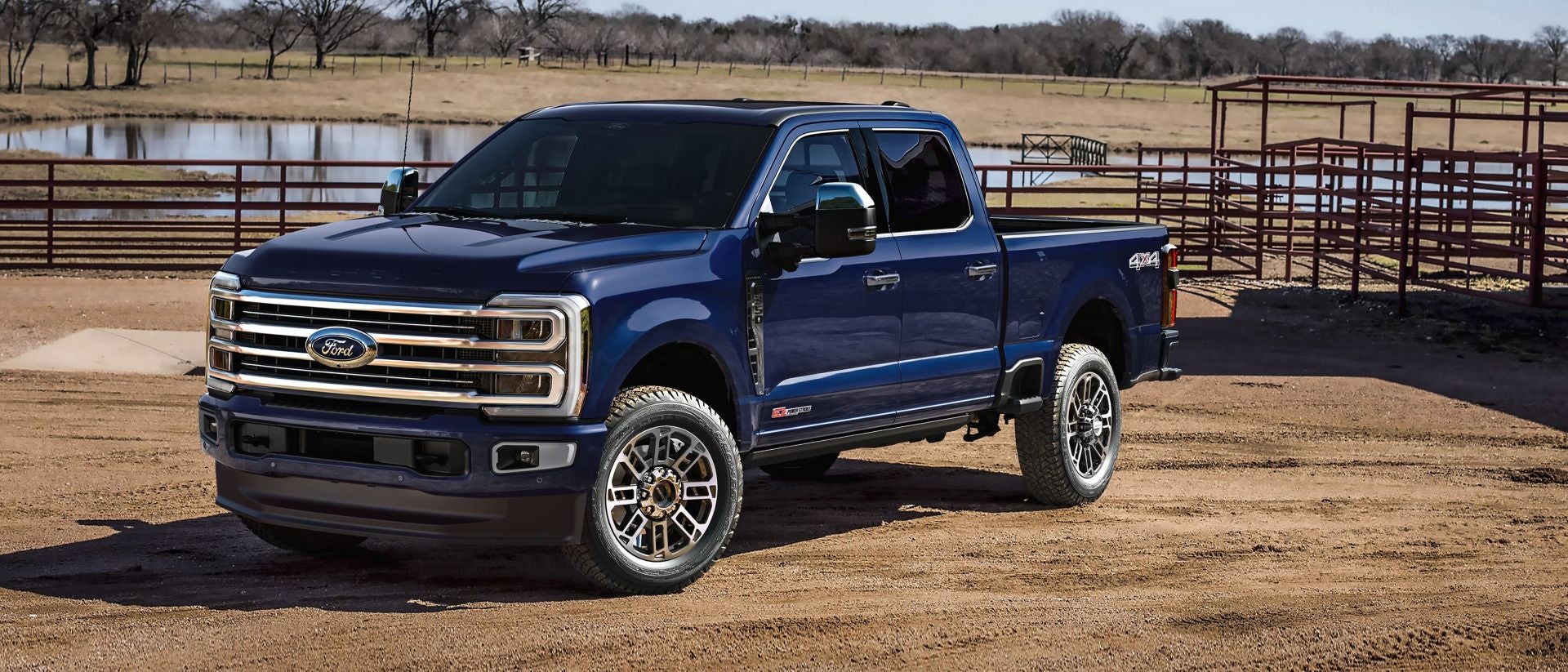 2026 Ford Super Duty parked on a ranch
