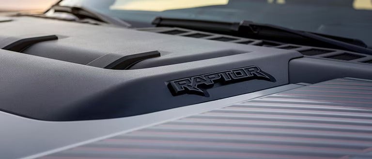 the raptor emblem on a ford vehicle